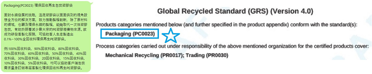 Packaging(PC0023) 環保回收再生包裝塑膠袋